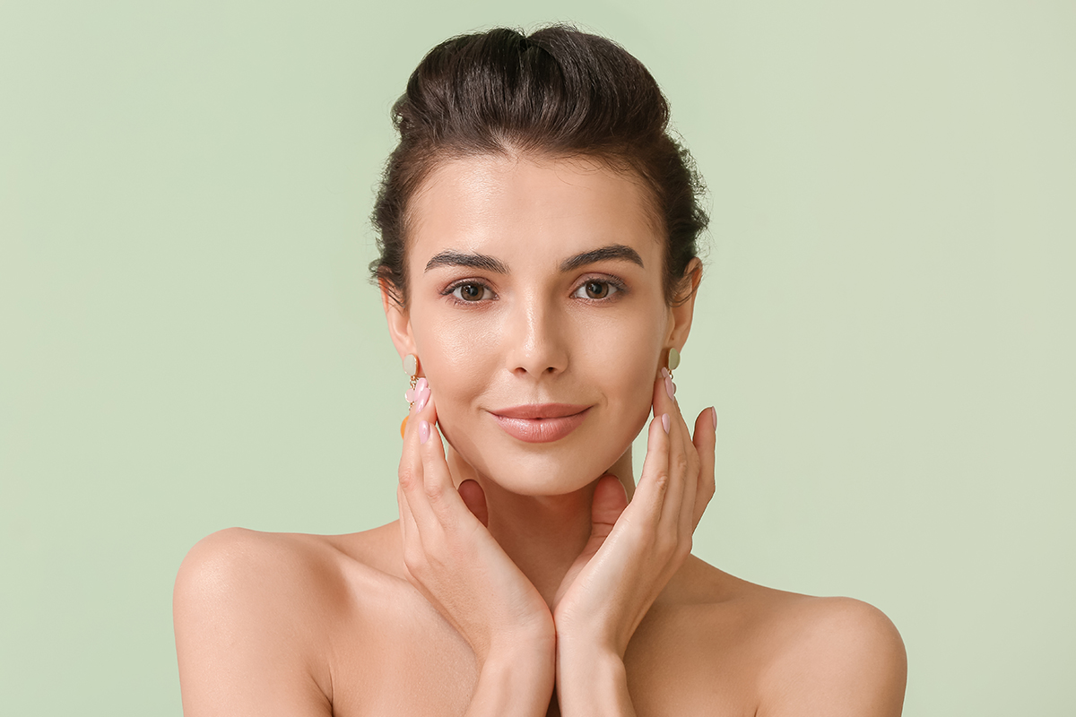 Beautiful middle-aged woman with stylish hairdo