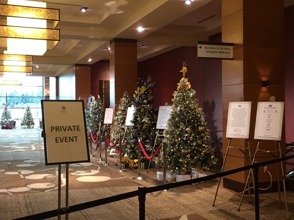 Dr Tarbet in Festival of Trees Jubilee Reach